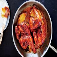 Pan-Roasted Chicken with Pineapple-Chile Glaze_image