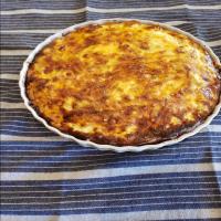 Apple, Cheddar, and Bacon Quiche image