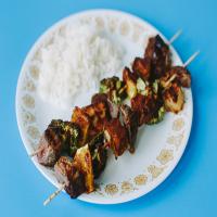 Beef and Vegetable Kabob Dinner_image