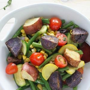 Rainbow Roasted Potato Salad_image