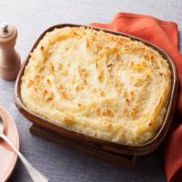 Baked Mashed Potatoes with Parmesan Cheese and Bread Crumbs image