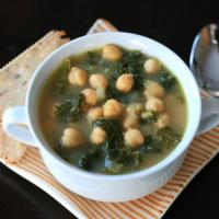 Vegan Kale and Chickpea Soup image