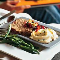 Roasted Vegetable Meatloaf with Mustard Mashed Potatoes_image