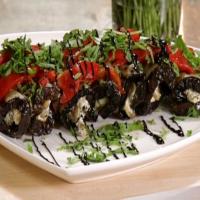 Grilled Eggplant Roulade with Balsamic Glaze_image