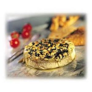 Baked Brie with Pesto and Pine Nuts image