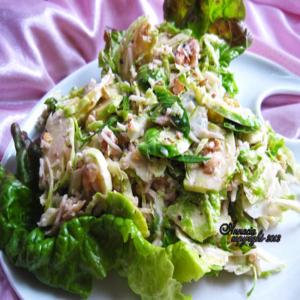 Brussels Sprout Salad With Walnuts image