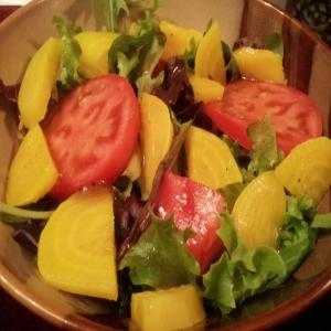 Golden Beet and Mixed Green Salad image