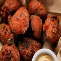 Sweet Onion and Catfish Hush Puppies with Comeback Sauce image