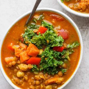 Instant Pot Lentil Soup (GF + Vegan) - Fit Foodie Finds_image