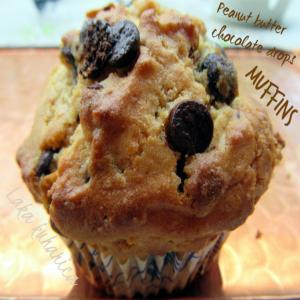Peanut Butter Chocolate Drops Muffins_image