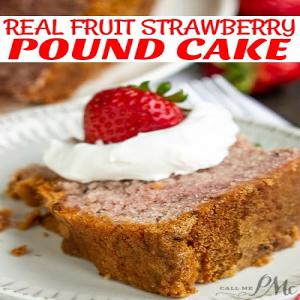 Fresh Strawberry Buttermilk Pound Cake (No Jello/Kool-Aid)_image