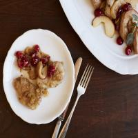 Pork Medallions With Cranberries and Apples image