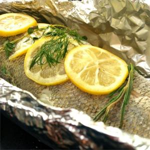 Steamed Walleye (Pickerel) on the Grill_image