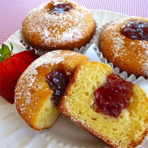 Jelly Doughnut Cupcakes image