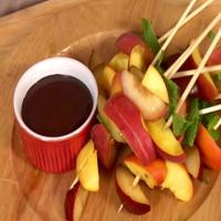 Fruit Skewers with Chocolate Dipping Sauce image