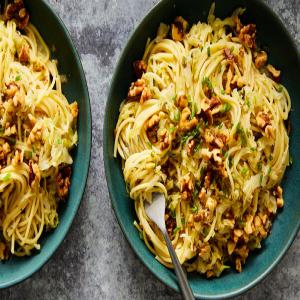 Caramelized Cabbage and Walnut Pasta image