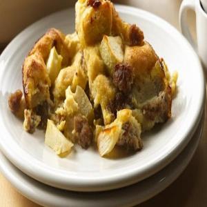 Sausage and Apple Breakfast Bread Pudding_image