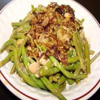 Green Beans and Mushrooms Braised in Cream_image