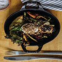 Grilled Root Vegetable Breakfast Hash With Crunchy Poached Egg image
