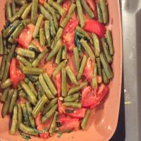 Sauteed Green Beans with Tomato & Garlic image