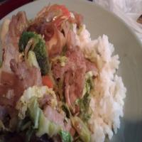 Yoshinoya Style Beef With Vegetables Rice Bowl image