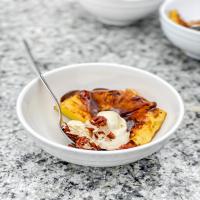 Grilled Pineapple with Bourbon-Butter Sauce and Toasted Pecans_image