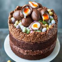 Easter nest cake image