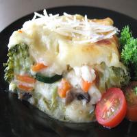 Vegetable Lasagna W/ Fontina Cheese & Creamy Parmesan Sauce image