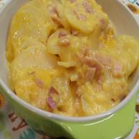 Crock Pot Cheesy Scalloped Potatoes and Ham image