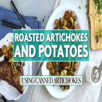 Roasted Artichokes and Potatoes_image