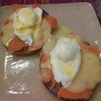 Smoked Salmon Eggs Benedict for Two image