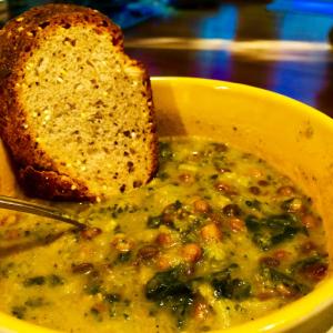 French Lentil, Kale and Kabocha Squash Soup Recipe - (4.5/5)_image