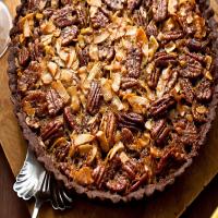 Chocolate Coconut Pecan Tart image