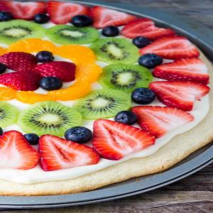 Easy Sugar Cookie Fruit Pizza Recipe - Oh Sweet Basil_image