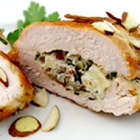 Chicken Stuffed with Apple, Almond and Cheese_image