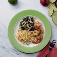 Margarita Shrimp With Coconut Greens And Hawaiian Macaroni Salad Recipe by Tasty_image
