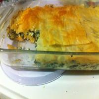 Phyllo Dough Spinach Pie image