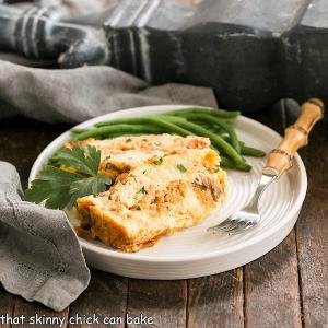 Baked Salmon Loaf - Easy Lent Entree - That Skinny Chick Can Bake_image