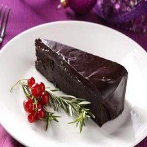 Flourless Chocolate Cake with Rosemary Ganache Recipe_image
