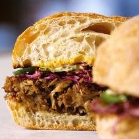 Slow-Roasted Pork with Red Cabbage, Jalapeños, and Mustard_image