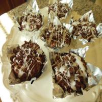 Dark Chocolate Cream Cheese Crumb Muffins #RSC_image