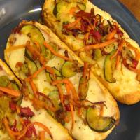 Grilled Veggie French Bread Pizza image