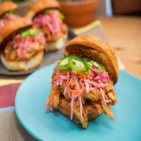 Sweet and Sour Pulled Chicken Sandwich image