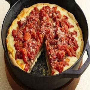 Deep-Dish Sausage Patty Pizza_image