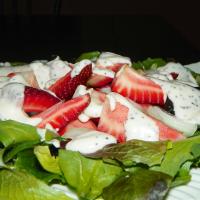 Strawberry Spinach Salad With Sweet Mayo Dressing image