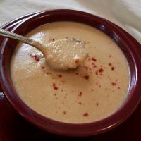 Creamy Cheesy Cauliflower Soup image