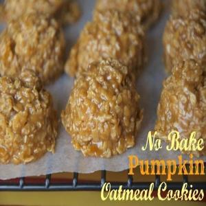 No Bake Pumpkin Oatmeal Cookies_image