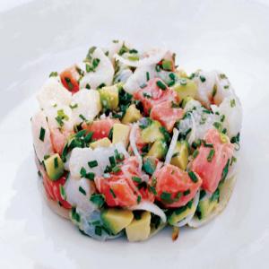 Lobster Salad with Green Beans, Apple, and Avocado Recipe | Epicurious.com_image
