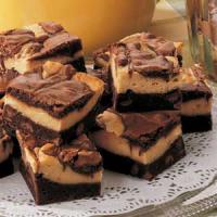 Layered Peanut Butter Brownies image