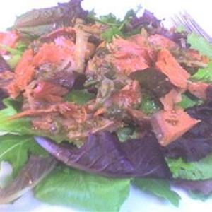 Smoked Salmon & Watercress Salad With Red Onion-Caper Vinaigrette image